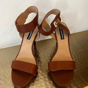 Karl Lagerfeld Brown Heeled Shoes with Classic Elegance